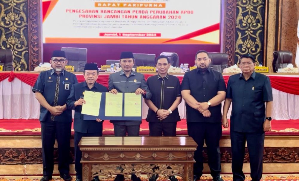 DPRD dan Pemprov Jambi Sahkan APBD Perubahan 2024